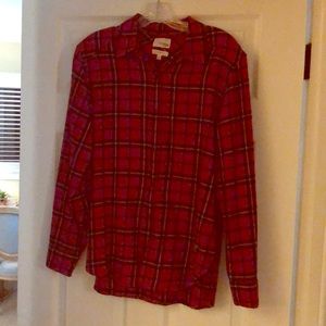 Aritzia Top/Wilfred Free flannel shirt